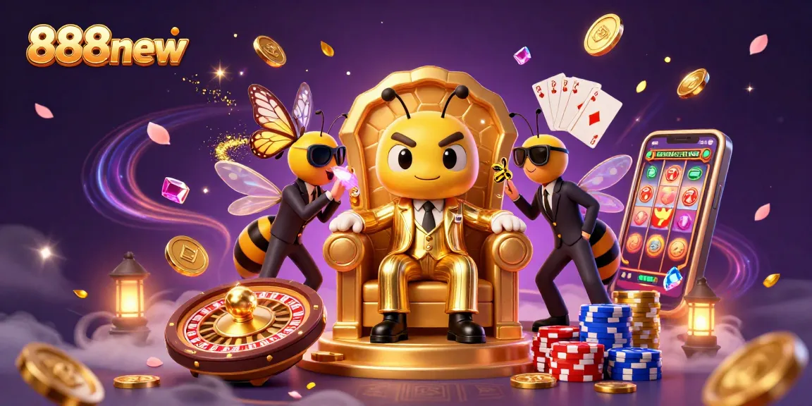 Experience the thrill of gambling with 888new in an ultra-detailed casino scene filled with excitement and winning potential.