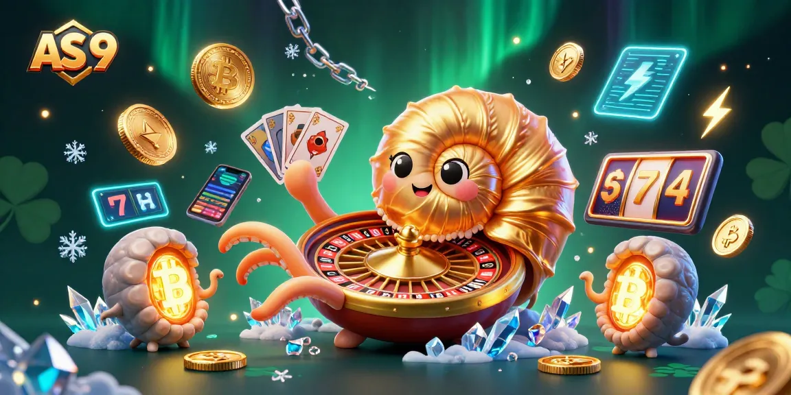 Engage with the thrilling atmosphere of AS 9, featuring a giant nautilus and vibrant casino elements.