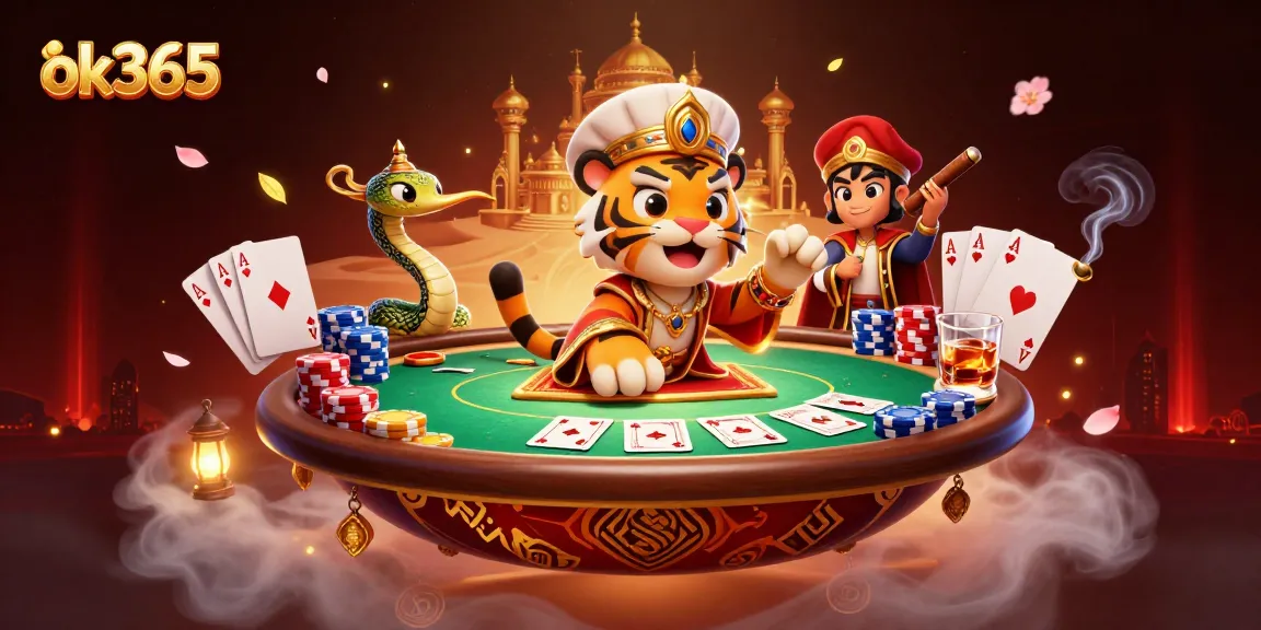 Experience thrilling gaming at ok365 with a masterful 3D illustration of vibrant casino action.