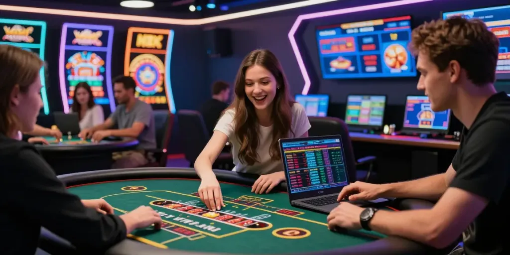 Exciting online gambling scene showcasing players enjoying FC88 casino games.
