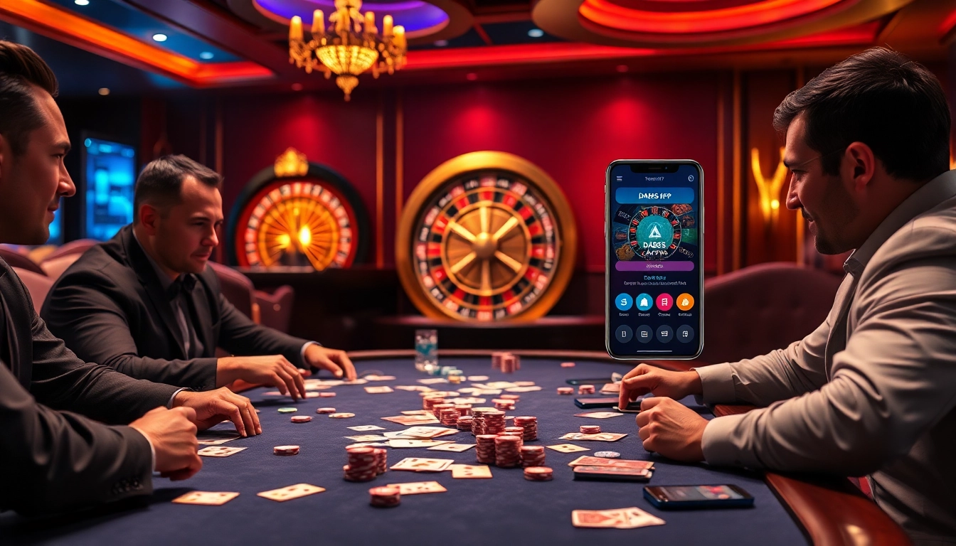 Experience the thrill of gambling with DA88S.APP in a luxurious poker scene.