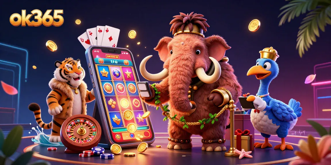 Experience thrilling slots at ok365 with engaging characters and vibrant casino elements.
