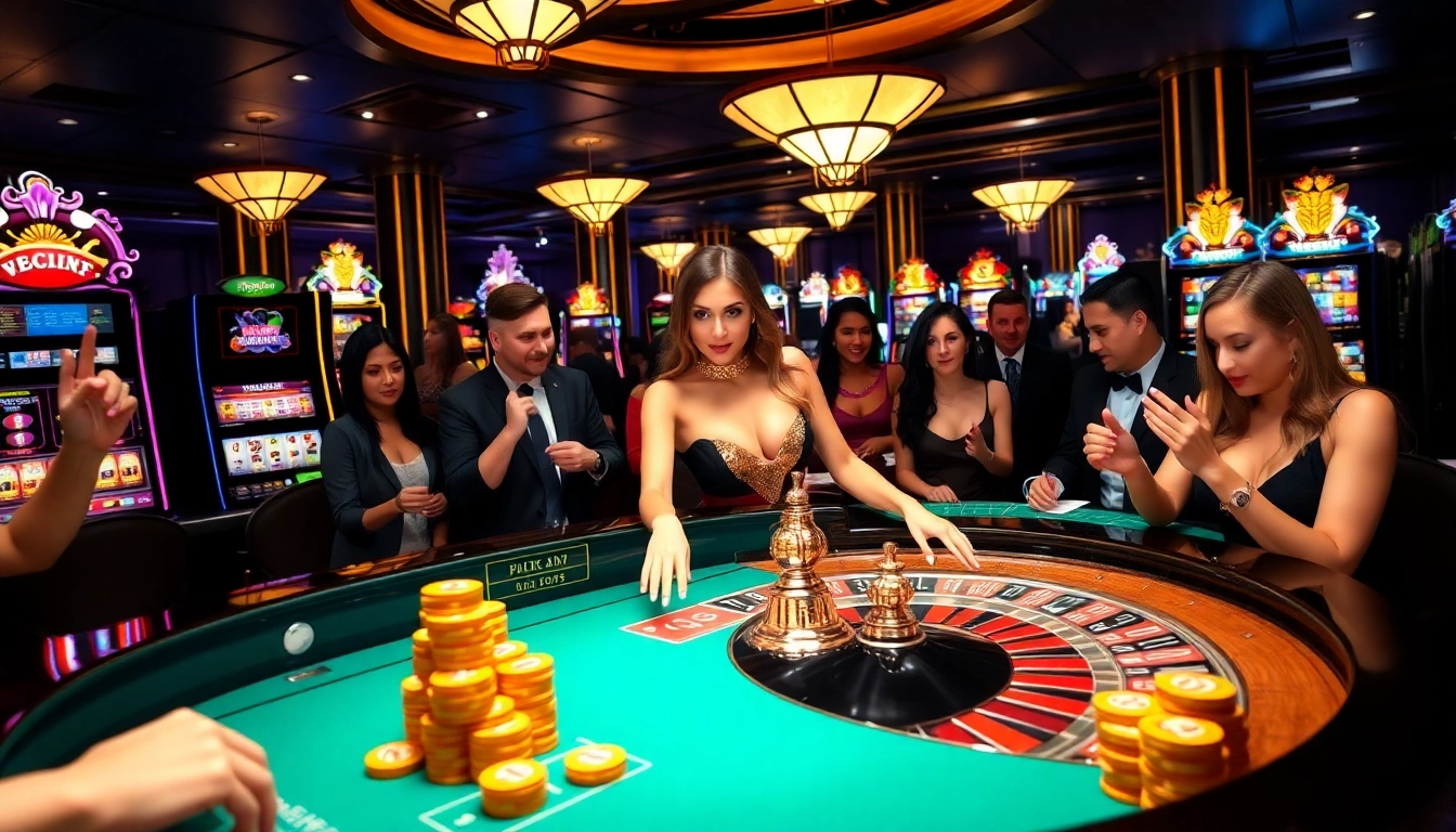 Experience thrilling gameplay at https://rr88.bar/ with vibrant casino tables and excited players.