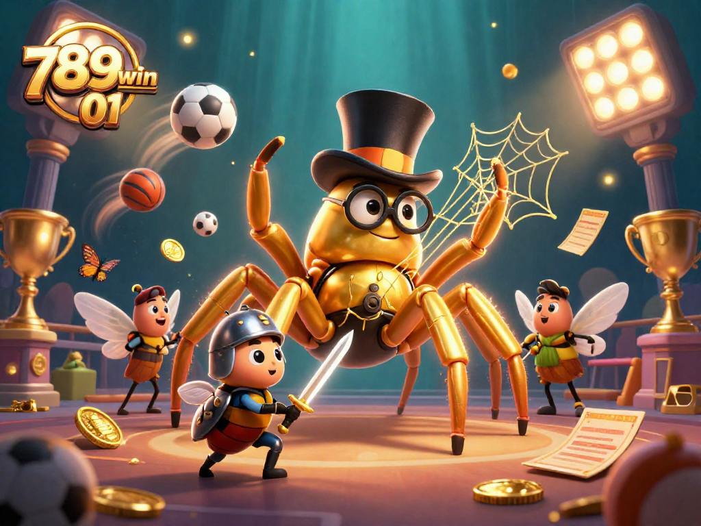 Engage in thrilling games with 789win 01 showcased in a lively casino-themed illustration featuring dynamic sports elements.