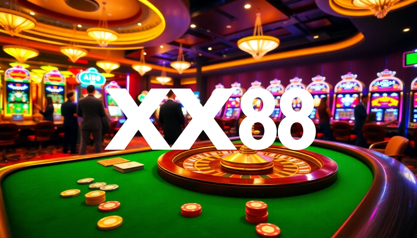 Experience the thrill of gaming at XX88 with vibrant casino tables and exciting gameplay.