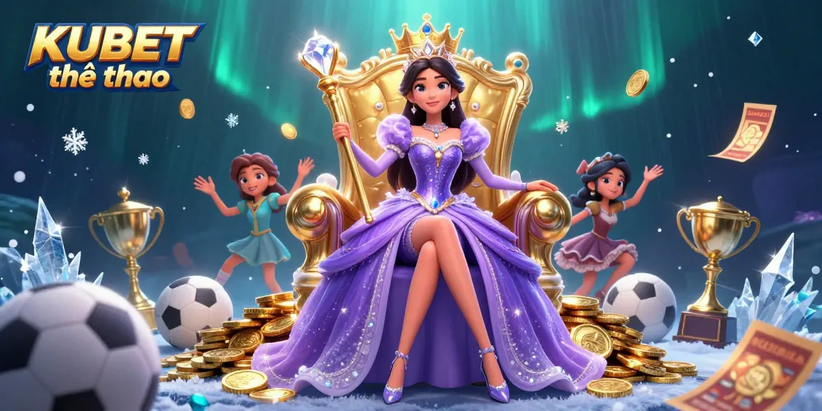 KUBET thể thao showcases vibrant sports betting dynamics with a royal theme and engaging visuals.
