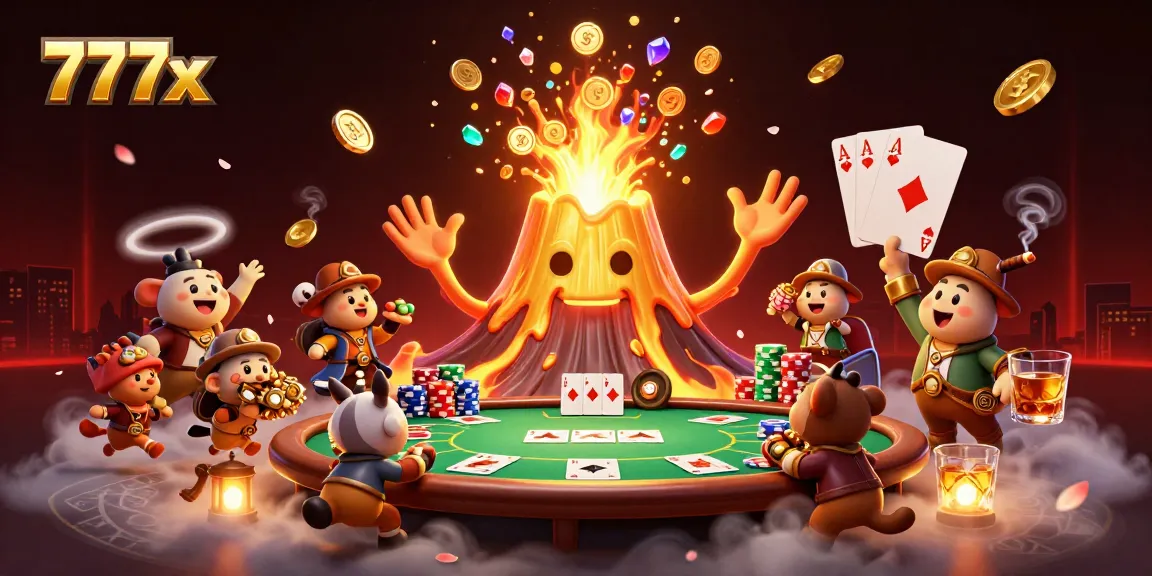 Experience thrilling moments at 777x with vibrant poker scenes and treasure-laden adventures.