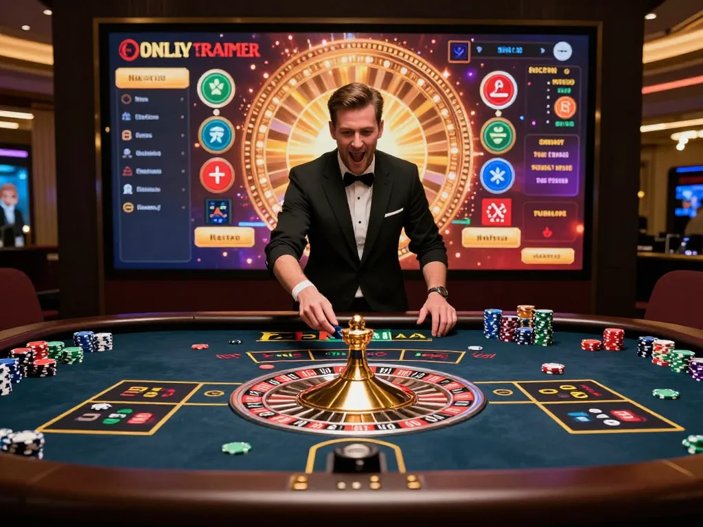 Renkli bir çevrimiçi casino platformunda kalibet rulet oyunuyla etkileşim kurun.