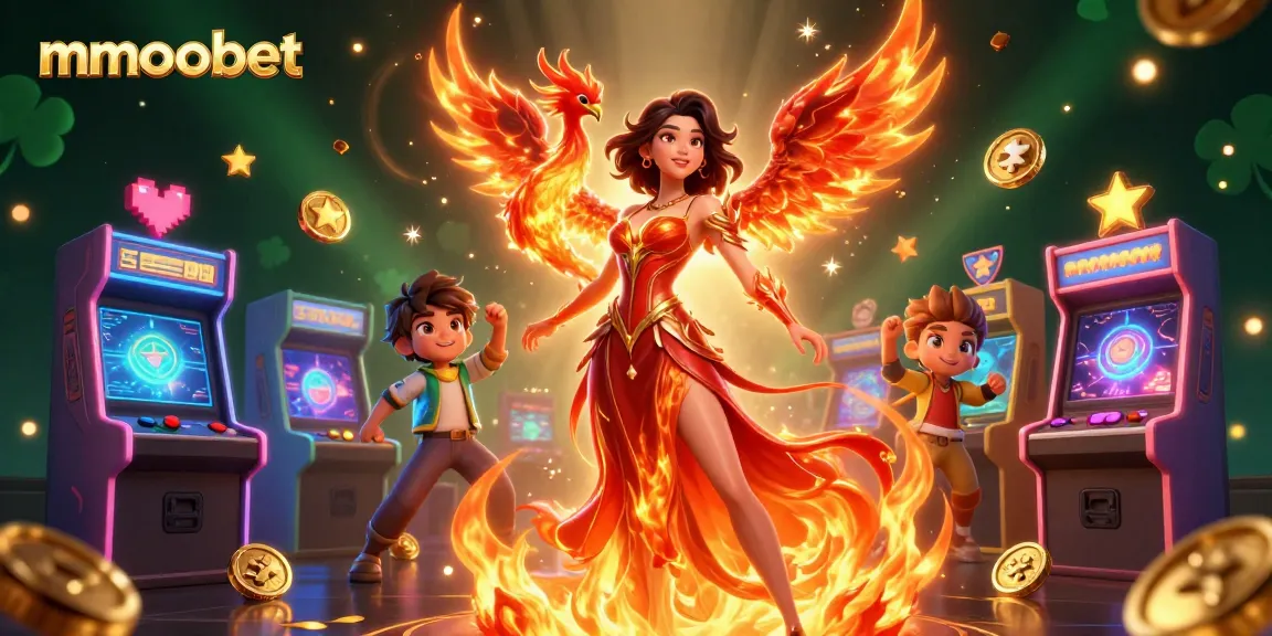 Experience thrilling gameplay at mmoobet with vibrant casino elements and engaging 3D characters.