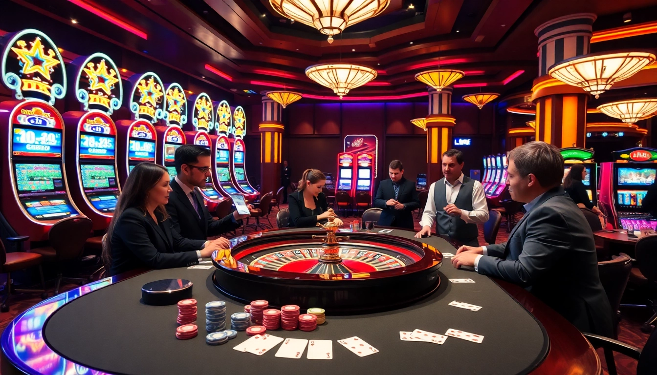 Engage in high-stakes excitement at the CM88 casino with vibrant table games and dazzling slot machines.