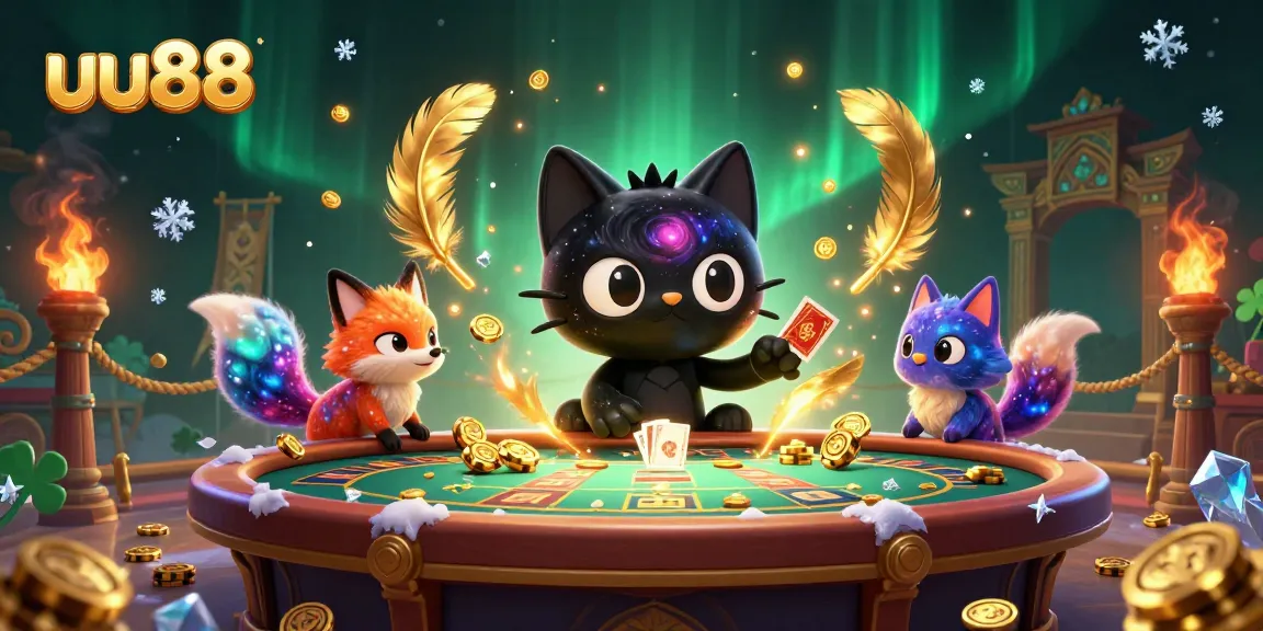 Experience thrilling action at uu88's cosmic casino with animated characters and vibrant gaming elements.