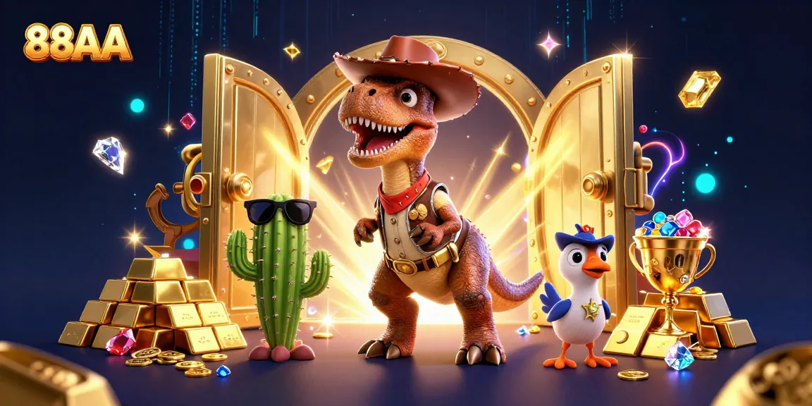 Play dynamic casino games with 88AA's thrilling experience featuring engaging characters and vibrant treasures.